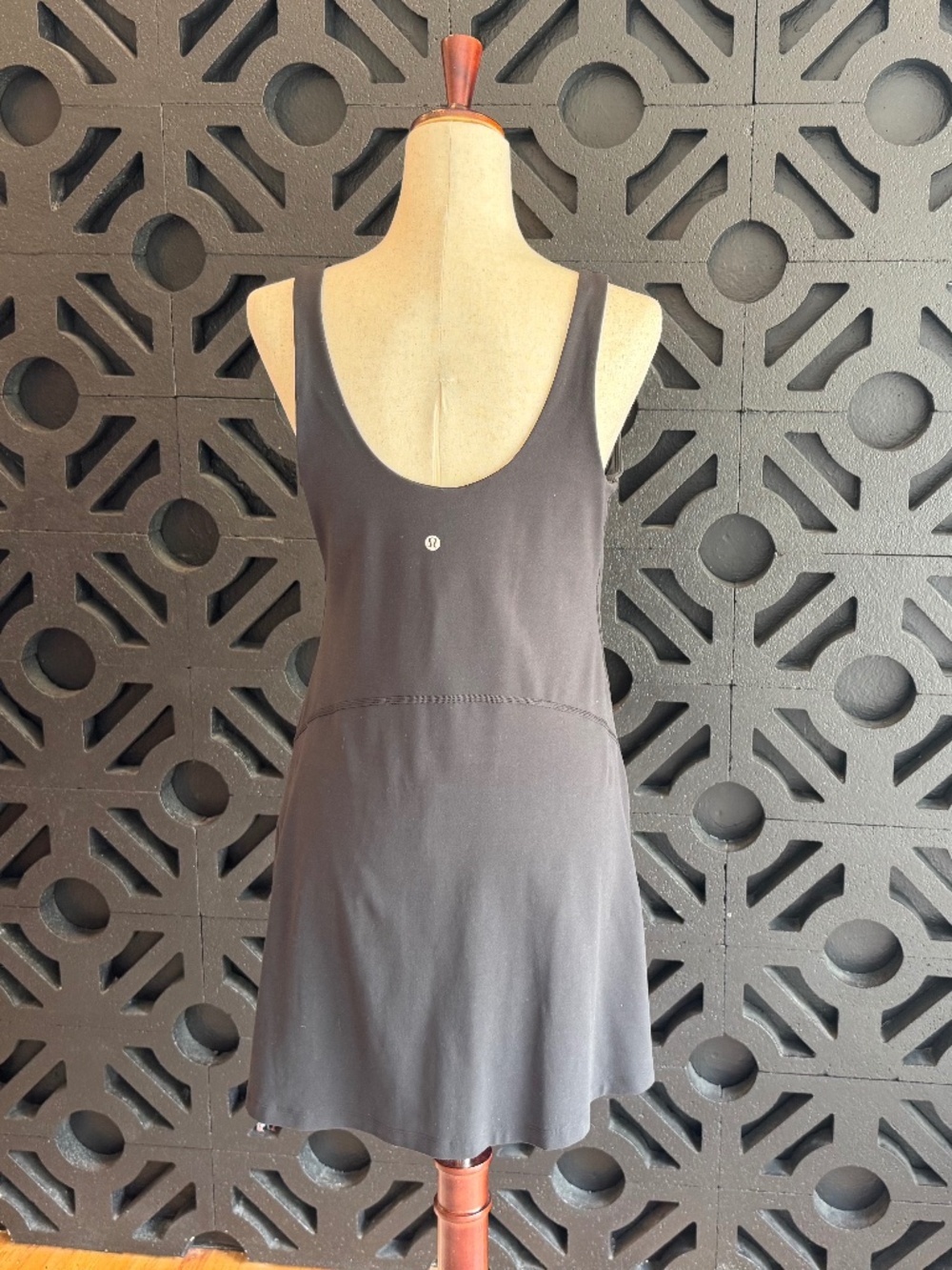 Lululemon | Black Athletic Tennis Dress Built In Bra Shorts Fit Flare - Picture 5 of 8
